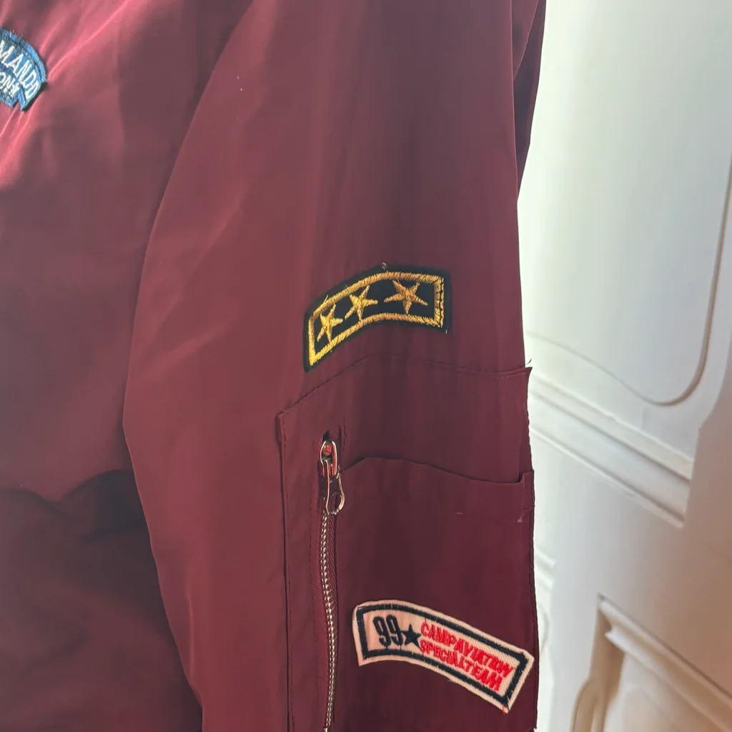 🌸 Bomber reversível bordô / rosa Estilo US
Army - Tamanho 42 – photo 3